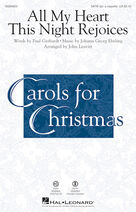 Cover icon of All My Heart This Night Rejoices (arr. John Leavitt) sheet music for orchestra/band (cello) by Catherine Winkworth, John Leavitt, Johann Georg Ebeling and Paul Gerhardt, intermediate skill level