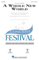 Cover icon of A Whole New World (from Aladdin) (arr. John Leavitt) (COMPLETE) sheet music for orchestra/band by Alan Menken, Alan Menken & Tim Rice, John Leavitt and Tim Rice, wedding score, intermediate skill level
