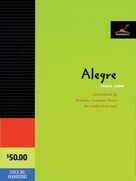 Cover icon of Alegre sheet music for concert band (full score) by Tania Leon, intermediate skill level