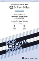 Cover icon of 93 Million Miles (arr. Roger Emerson) (complete set of parts) sheet music for orchestra/band by Roger Emerson, Jason Mraz, Michael Natter and Mike Daly, intermediate skill level