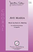 Cover icon of Ave Maria sheet music for choir (SATB: soprano, alto, tenor, bass) by Kevin A. Memley, intermediate skill level