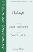 Cover icon of Refuge sheet music for choir (SATB: soprano, alto, tenor, bass) by Elaine Hagenberg and Sara Teasdale, intermediate skill level