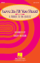 Cover icon of Love Is All You Need (A Tribute to the Beatles) (arr. Roger Emerson) (complete set of parts) sheet music for orchestra/band by The Beatles, George Harrison, John Lennon, Paul McCartney and Roger Emerson, intermediate skill level