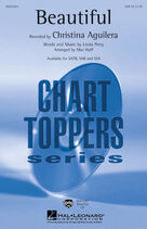 Cover icon of Beautiful (arr. Mac Huff) sheet music for choir (SAB: soprano, alto, bass) by Christina Aguilera, Mac Huff and Linda Perry, intermediate skill level
