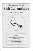 Cover icon of Shir La-ma'alot sheet music for choir (SATTB) by Salamone Rossi and Joshua Jacobson, classical score, intermediate skill level