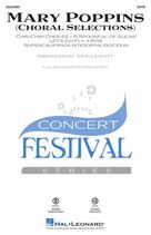 Cover icon of Mary Poppins (Choral Selections) (arr. John Leavitt) (COMPLETE) sheet music for orchestra/band by John Leavitt, Richard M. Sherman, Robert B. Sherman and Sherman Brothers, intermediate skill level