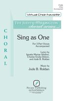 Cover icon of Sing as One sheet music for choir (3-Part Mixed) by Jude Roldan, intermediate skill level