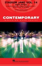 Cover icon of Stadium Jams Vol. 14 (Super Heroes) (COMPLETE) sheet music for marching band by Michael Brown and Omar Carmenates, intermediate skill level