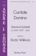 Cover icon of Cantate Domino sheet music for choir (SSAATTBB) by Giovanni Gabrieli and Kody Wallace, intermediate skill level