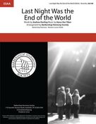 Cover icon of Last Night Was The End Of The World (arr. Barbershop Harmony Society) sheet music for choir (SSAA: soprano, alto) by Harry Von Tilzer, Barbershop Harmony Society, Andrew B. Sterling and Andrew B. Sterling & Harry von Tilzer, intermediate skill level