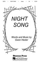 Cover icon of Night Song sheet music for choir (2-Part) by Gwen Hester, intermediate duet