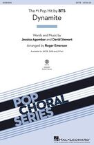 Cover icon of Dynamite (arr. Roger Emerson) sheet music for choir (SATB: soprano, alto, tenor, bass) by BTS, Roger Emerson, Dave Stewart and Jessica  Agombar, intermediate skill level