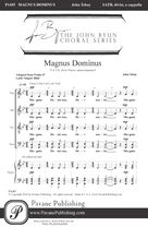 Cover icon of Magnus Dominus sheet music for choir (SATB: soprano, alto, tenor, bass) by John Tebay, intermediate skill level