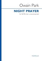 Cover icon of Night Prayer sheet music for choir (SATB: soprano, alto, tenor, bass) by Owain Park, intermediate skill level