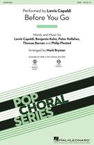 Cover icon of Before You Go (arr. Mark Brymer) (complete set of parts) sheet music for orchestra/band by Mark Brymer, Benjamin Kohn, Lewis Capaldi, Peter Kelleher, Philip Plested and Thomas Barnes, intermediate skill level
