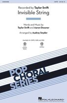 Cover icon of invisible string (arr. Audrey Snyder) sheet music for choir (SATB: soprano, alto, tenor, bass) by Taylor Swift, Audrey Snyder and Aaron Dessner, intermediate skill level