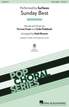 Cover icon of Sunday Best (arr. Mark Brymer) sheet music for choir (3-Part Mixed) by Surfaces, Mark Brymer, Colin Padalecki and Forrest Frank, intermediate skill level