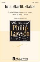 Cover icon of In A Starlit Stable sheet music for choir (2-Part) by Philip Lawson and William Canton, intermediate duet