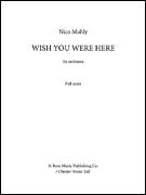 Cover icon of Wish You Were Here sheet music for orchestra (full score) by Nico Muhly, classical score, intermediate skill level