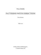 Cover icon of Patterns with Direction sheet music for orchestra (full score) by Nico Muhly, classical score, intermediate skill level