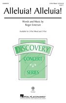 Cover icon of Alleluia! Alleluia! sheet music for choir (3-Part Mixed) by Roger Emerson, intermediate skill level