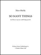 Cover icon of So Many Things (Mezzo-Soprano and String Quartet) sheet music for string quartet (score ands) by Nico Muhly, classical score, intermediate skill level