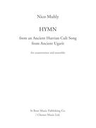 Cover icon of Hymn sheet music for mixed ensemble (score) by Nico Muhly, classical score, intermediate skill level