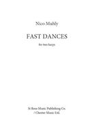 Cover icon of Fast Dances (for 2 Harps) sheet music for mixed ensemble (score ands) by Nico Muhly, classical score, intermediate skill level
