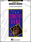 Cover icon of Highlights from Moulin Rouge (COMPLETE) sheet music for concert band by Michael Brown and Miscellaneous, intermediate skill level