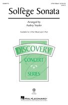 Cover icon of Solfege Sonata sheet music for choir (3-Part Mixed) by Wolfgang Amadeus Mozart and Audrey Snyder, intermediate skill level