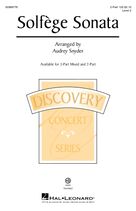 Cover icon of Solfege Sonata sheet music for choir (2-Part) by Wolfgang Amadeus Mozart and Audrey Snyder, intermediate duet