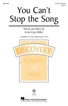 Cover icon of You Can't Stop The Song sheet music for choir (2-Part) by Cristi Cary Miller, intermediate duet
