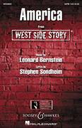 Cover icon of America (from West Side Story) (arr. William Stickles) sheet music for choir (SATB: soprano, alto, tenor, bass) by Stephen Sondheim, William Stickles and Leonard Bernstein, intermediate skill level