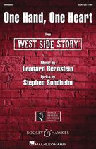 Cover icon of One Hand, One Heart (from West Side Story) (arr. William Stickles) sheet music for choir (SSA: soprano, alto) by Stephen Sondheim, William Stickles and Leonard Bernstein, wedding score, intermediate skill level
