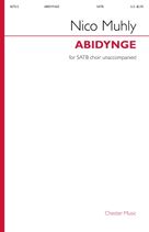 Cover icon of Abidynge sheet music for choir (SATB: soprano, alto, tenor, bass) by Nico Muhly, classical score, intermediate skill level