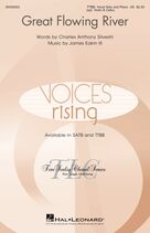 Cover icon of Great Flowing River (for TTBB) (COMPLETE) sheet music for orchestra/band by James Eakin III, Charles Anthony Silvestri and Charles Anthony Silvestri and James Eakin III, intermediate skill level