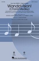 Cover icon of WandaVision! (Choral Medley) (arr. Mark Brymer) (complete set of parts) sheet music for orchestra/band by Mark Brymer, Kristen Anderson-Lopez, Kristen Anderson-Lopez & Robert Lopez and Robert Lopez, intermediate skill level