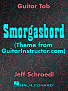 Cover icon of Smorgasbord (Theme from GuitarInstructor.com) sheet music for guitar (tablature) by Jeff Schroedl, intermediate skill level