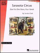Cover icon of Sarasota Circus sheet music for piano four hands by Sondra Clark, intermediate skill level