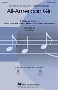 Cover icon of All-American Girl sheet music for choir (SAB: soprano, alto, bass) by Carrie Underwood, Ashley Gorley, Kelley Lovelace and Ed Lojeski, intermediate skill level