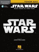 Cover icon of Throne Room and End Title (from Star Wars: A New Hope) sheet music for tenor saxophone solo by John Williams, intermediate skill level