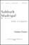 Sabbath Madrigal choir sheet music