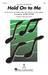 Hold On To Me sheet music download