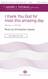 i thank You God most this amazing day sheet music download