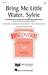 Bring Me Little Water Silvie sheet music download