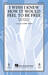 I Wish I Knew How It Would Feel to be Free sheet music download