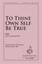 To Thine Own Self Be True sheet music download