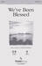 We've Been Blessed sheet music download