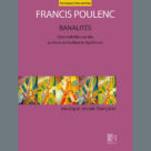 Cover icon of Banalites sheet music for voice and piano by Francis Poulenc and Guillaume Apollinaire, classical score, intermediate skill level