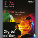 Cover icon of Alla Turca (Grade 8, list A1, from the ABRSM Piano Syllabus 2025 and 2026) sheet music for piano solo by W. A. Mozart, classical score, intermediate skill level